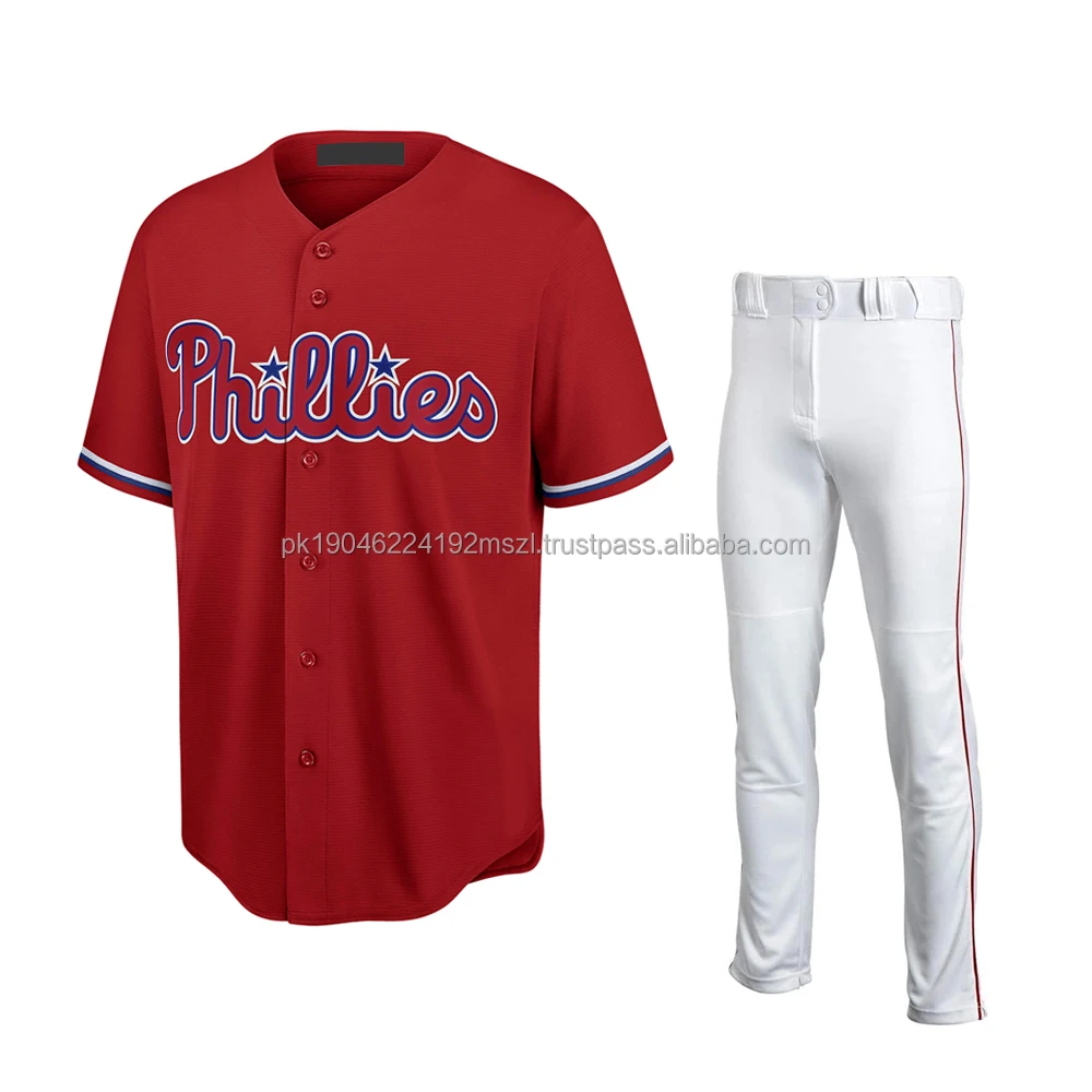 Full Sublimation Printing Baseball Uniforms Sets Factory Direct Supply