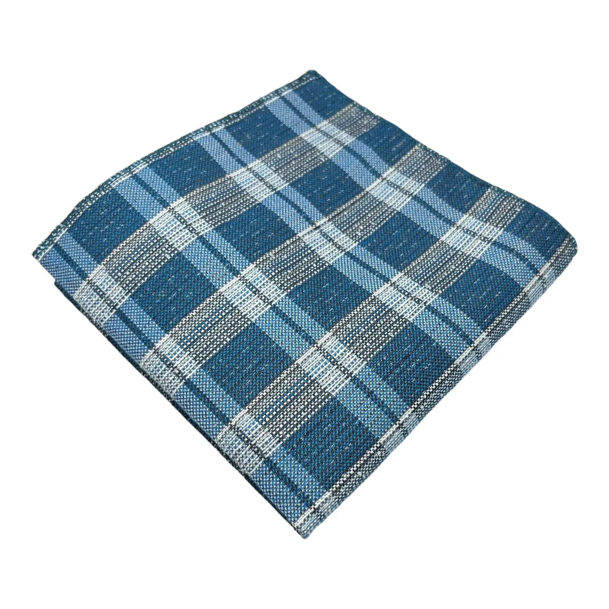 Tie Benon Multi-Color Tartan Plaided Broad Cashmere Tie and Pocket Square Combo