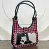 Pink & Black Checker