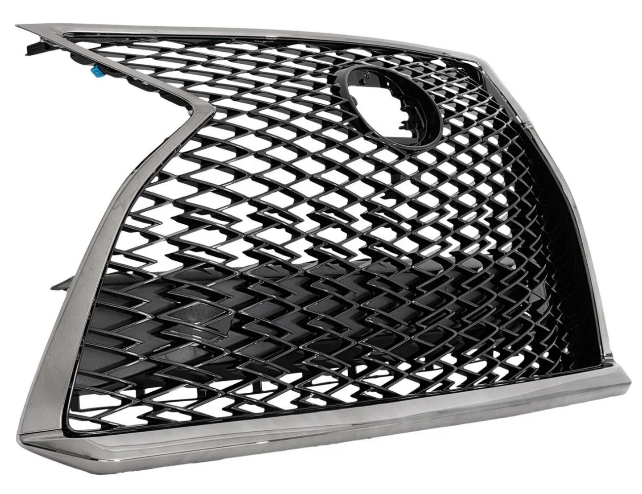 PEGAPARTS Front Upper Grille For 2020-2022 Lexus RX350, RX350L, RX450h, RX450hL - Chrome & Black Honeycomb