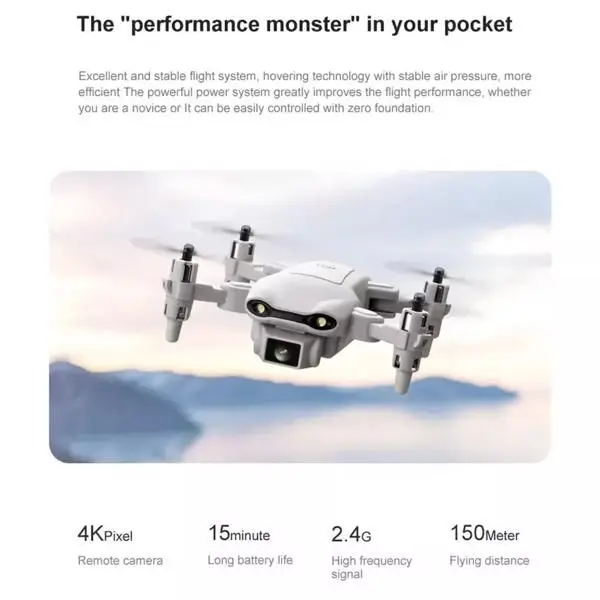 4DRC V9 Mini Drone 720P HD Camera Foldable RC quadcopter Altitude Hold Headless Mode Beginner Friendly 10-20min Flight Time