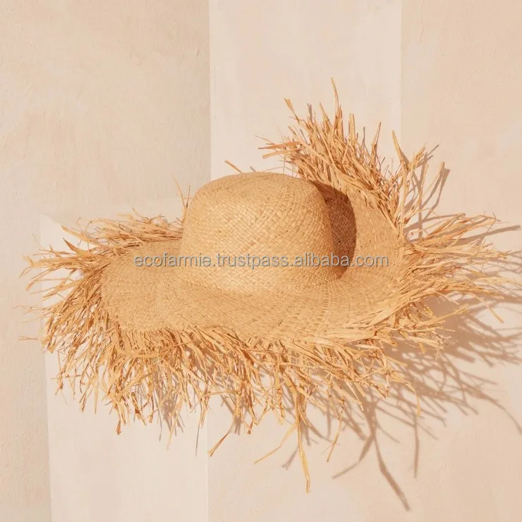 Wide Brim Raffia Straw Hat Natural Sea Grass Hats For Ladies Women Best ...