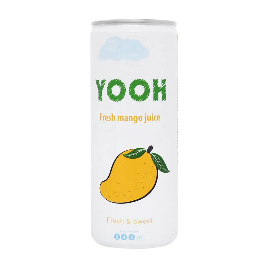 Yooh - Fresh <b>Mango</b> Juice 240ml x 24 cans.