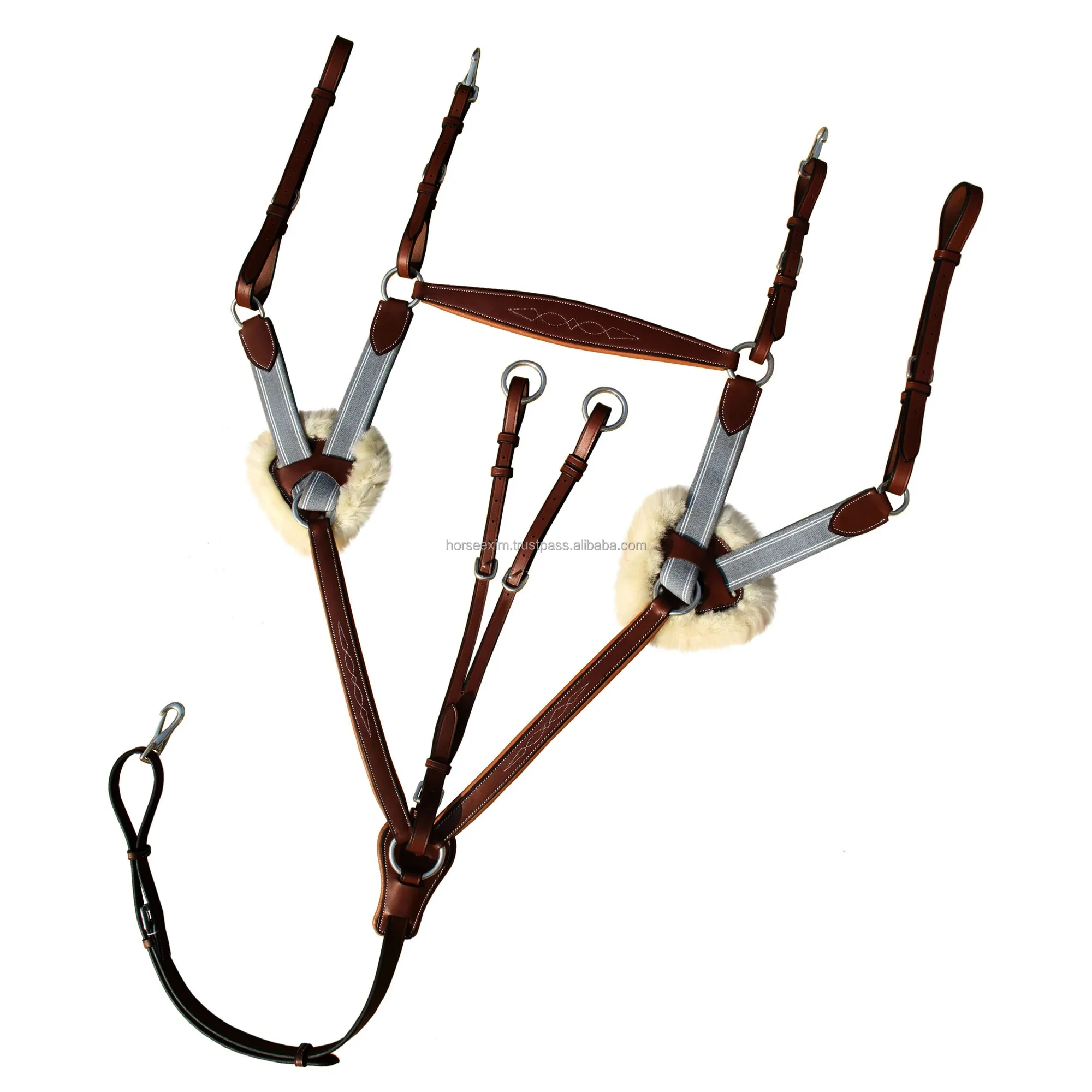 Horse Breastplate Indian Leather Heavy Duty All Purpose Western Horse