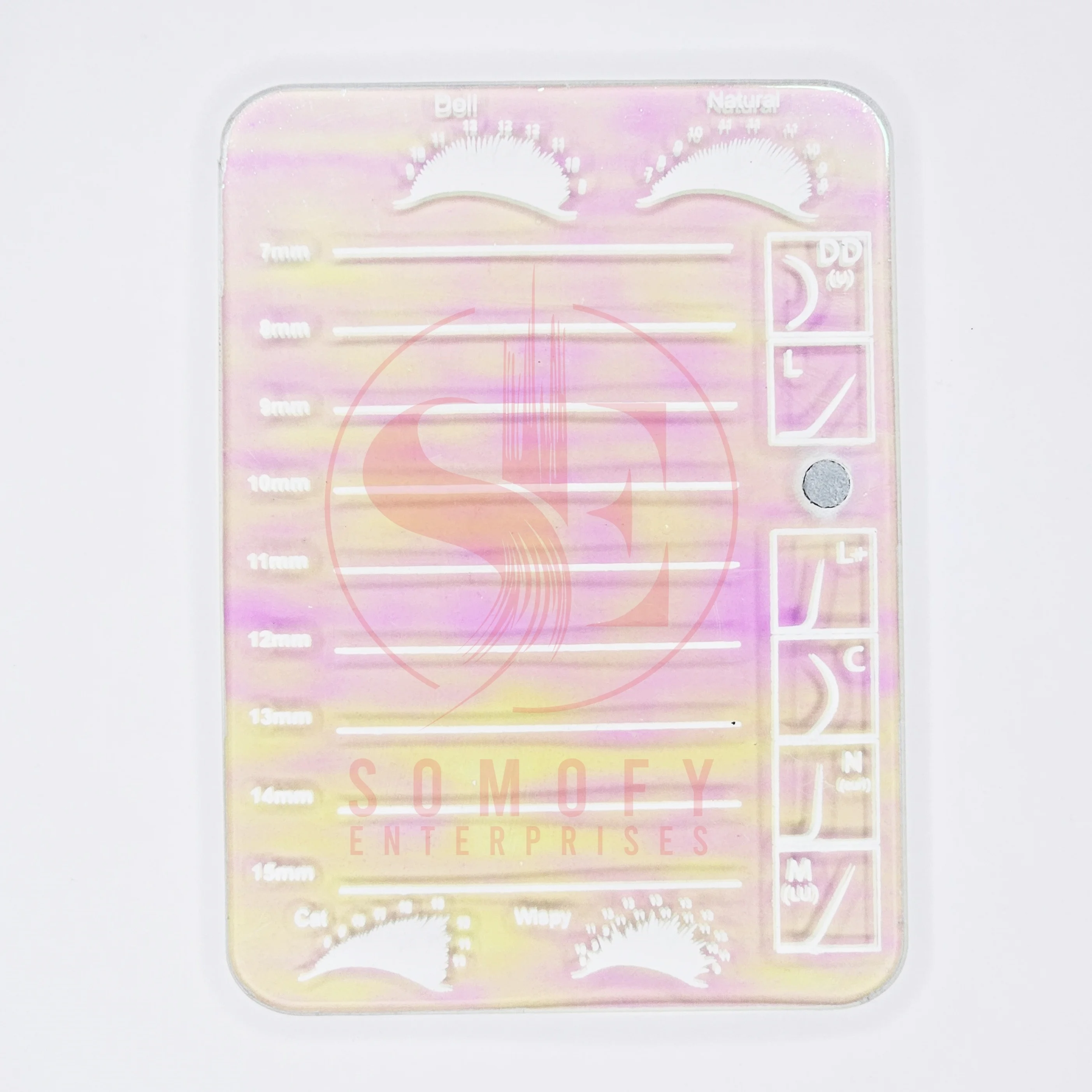 Wholesale Acrylic Lash Tile With Cover Custom Logo Lash Tray Extensions