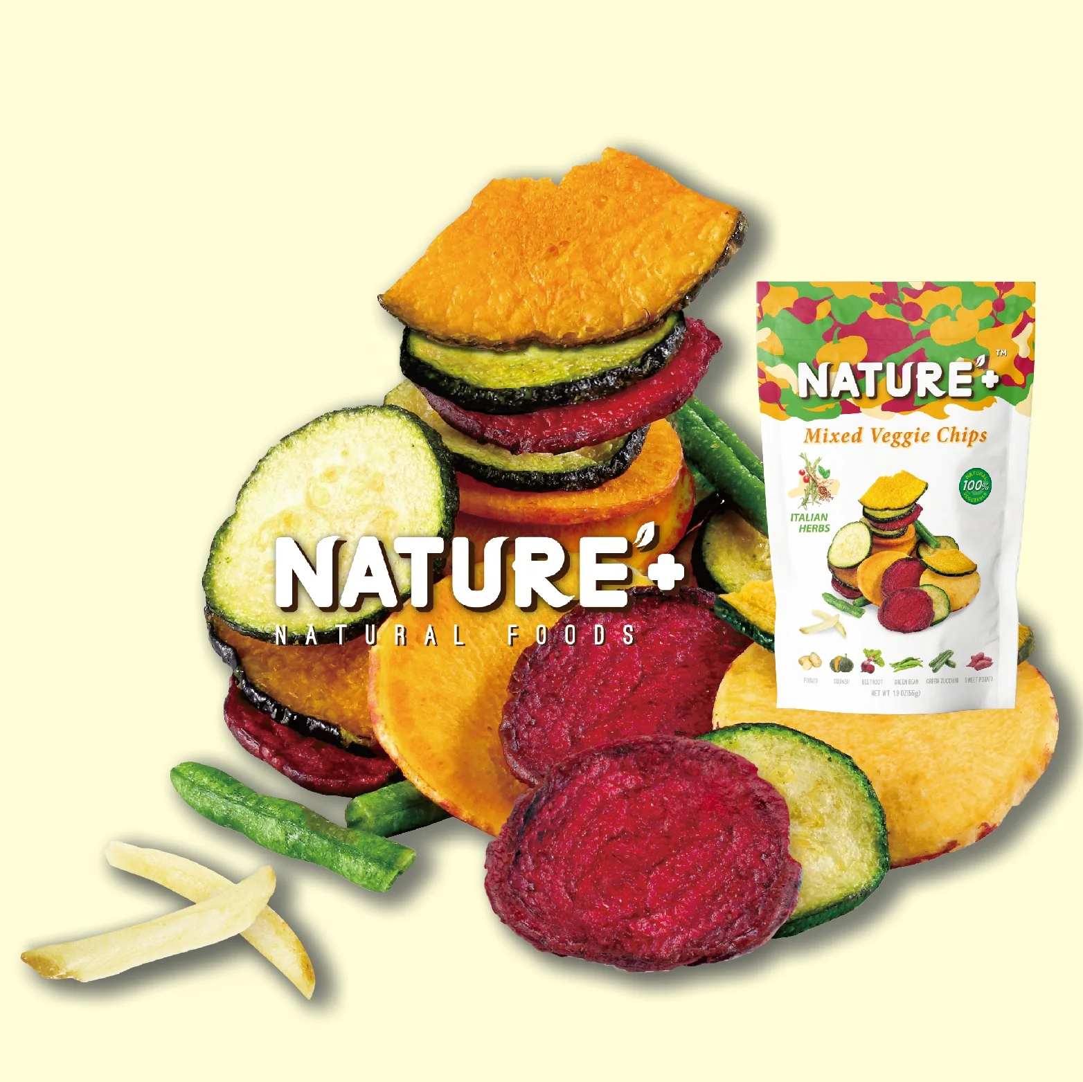 Mixed Veggie Chips Exotic Flavor No Added Sugar Low Fat Professional