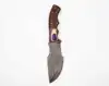 Espresso Brown Wood, Vibrant Purple Resin