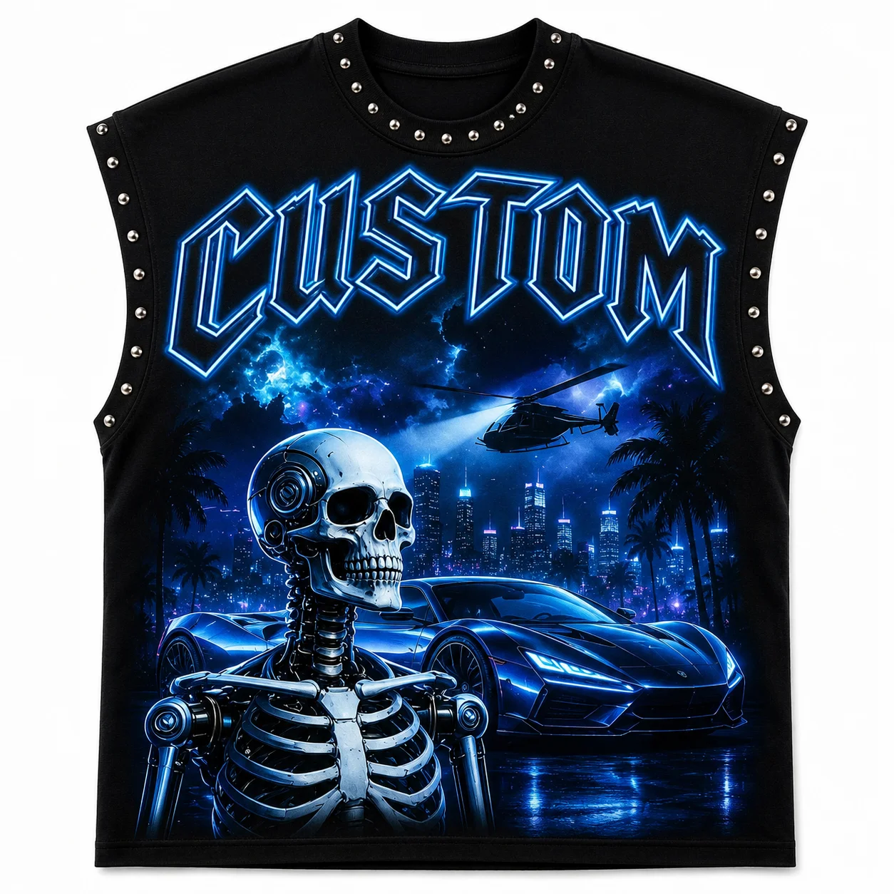 Glory Custom Oversized Graphic DTG Tank Top 100% Cotton Jersey Sleeveless Custom Logo Printed T Shirt For Unisex Street Wear