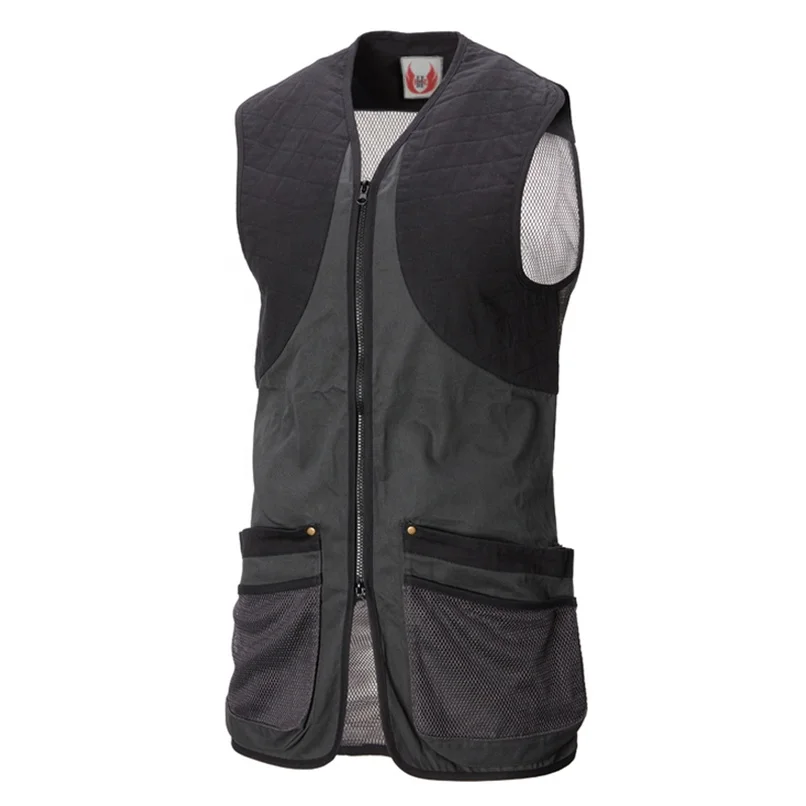 Mens Padded Clay And Skeet Shooting Vest With Shell Pockets Sporting Clays Construction Work 3096