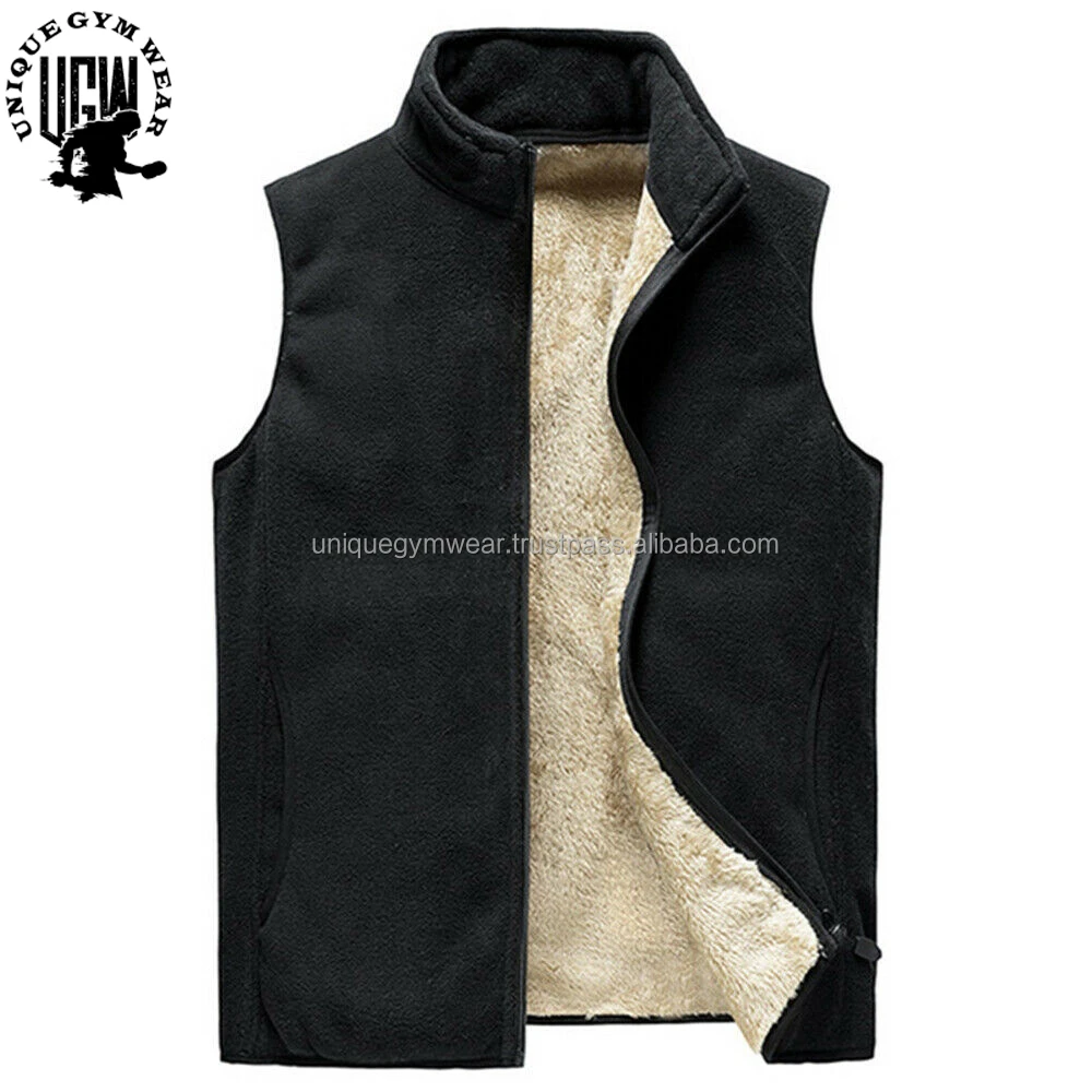 Wavlynn Sebastian Sherpa Lined Fleece Jacket For Men Relaxed Fit Color Block With Zipper Pockets main image 1