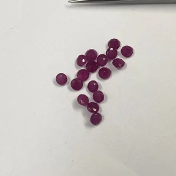 2.25mm Natural Ruby Stone Faceted Round Calibrated Loose Gemstone At Wholesale Price Buy Now Precious Stone From India