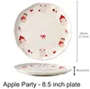 8.5" Plate (Apple Party)