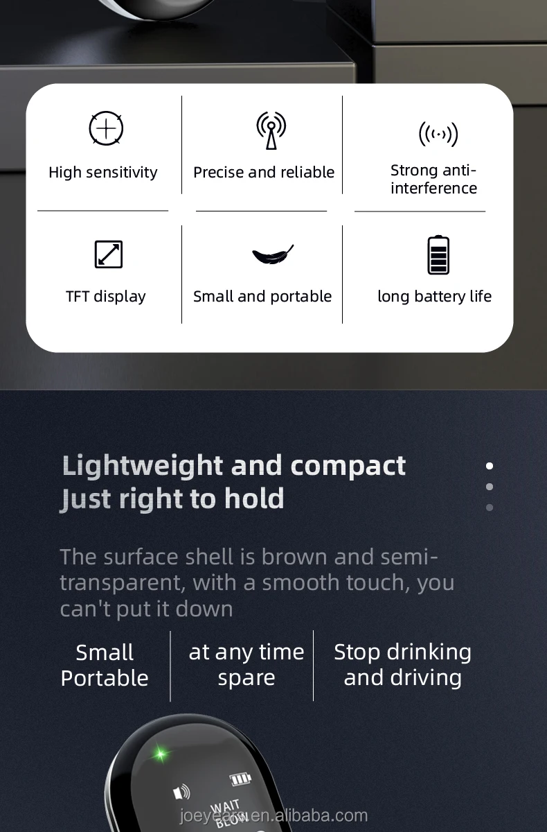 Hot Sale G1 Alcohol Tester High Precision Breathalyzer With 3 Colors