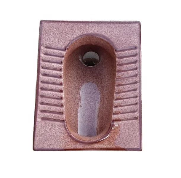 Rustic Magenta Color Squatting Water Closet Orissa Pan For Bathroom ...