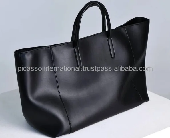 Eye Catching Design Luxury Stylish Look Good Quality Women Genuine Leather Tote Handbag at Direct Factory Price