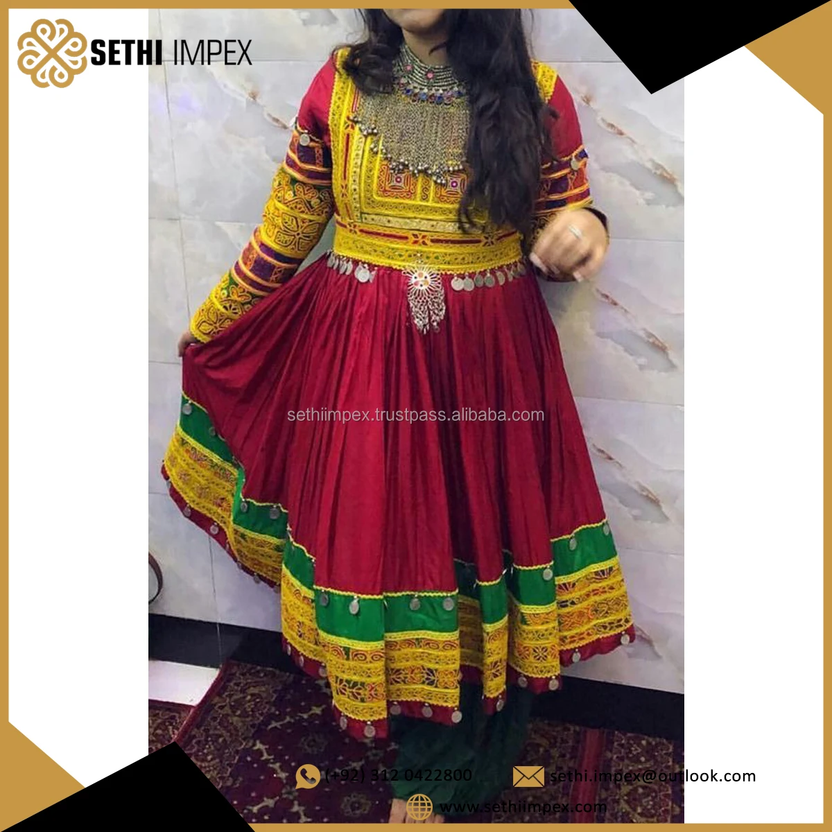 Zarmina Afghan Kuchi Dress main image 1