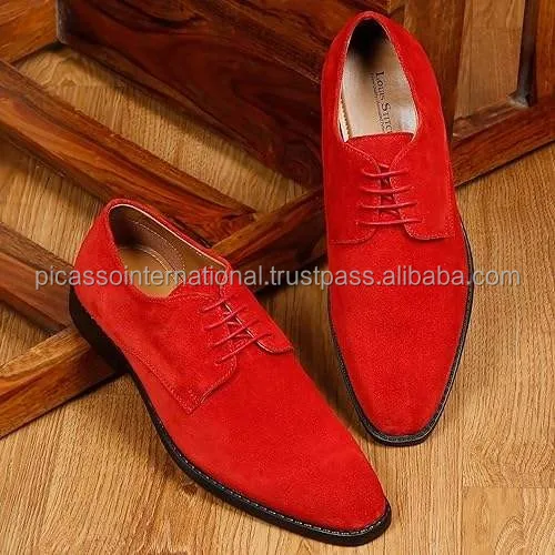 Competitive Price Unique Design Custom Logo Factory Made Wholesale High Quality Swede Genuine Leather Shoes for Men