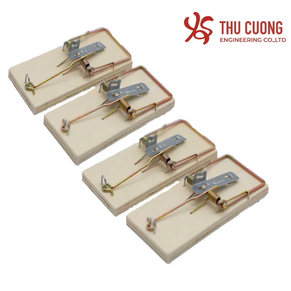 Top Grade Wooden Mouse Rat Snap Trap Non-Toxic Easy Set for Indoor Outdoor Pest Control for Everyday Household Use for Kitchen
