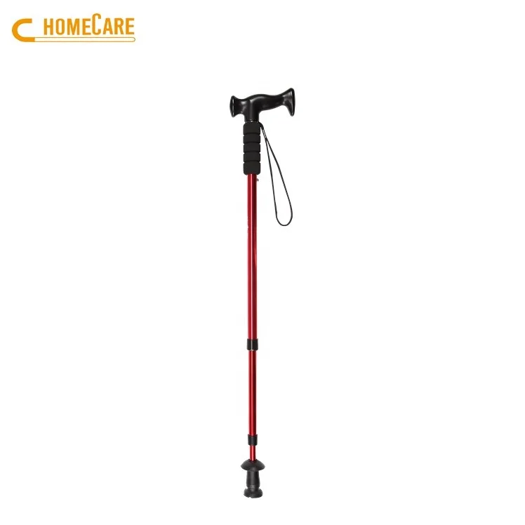 OEM Multifunctional T Handle Trekking Walking Sticks Cane Telescopic Crutch for Disabled Old Men Handicapped