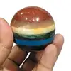 Crystal Cluster 7 Chakra Bonded Ball