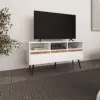 White / Natural Oak Color