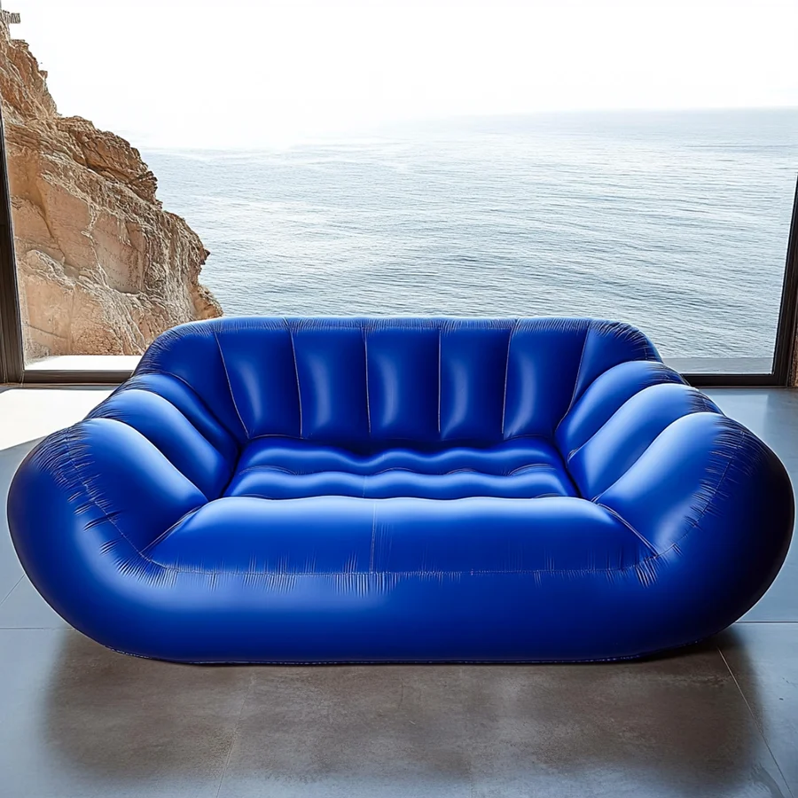 Modern Inflatable Double Sofa Plastic Floating Recliner Chair by Chinese Manufacturer for Hotel & Living Room Rocking Feature