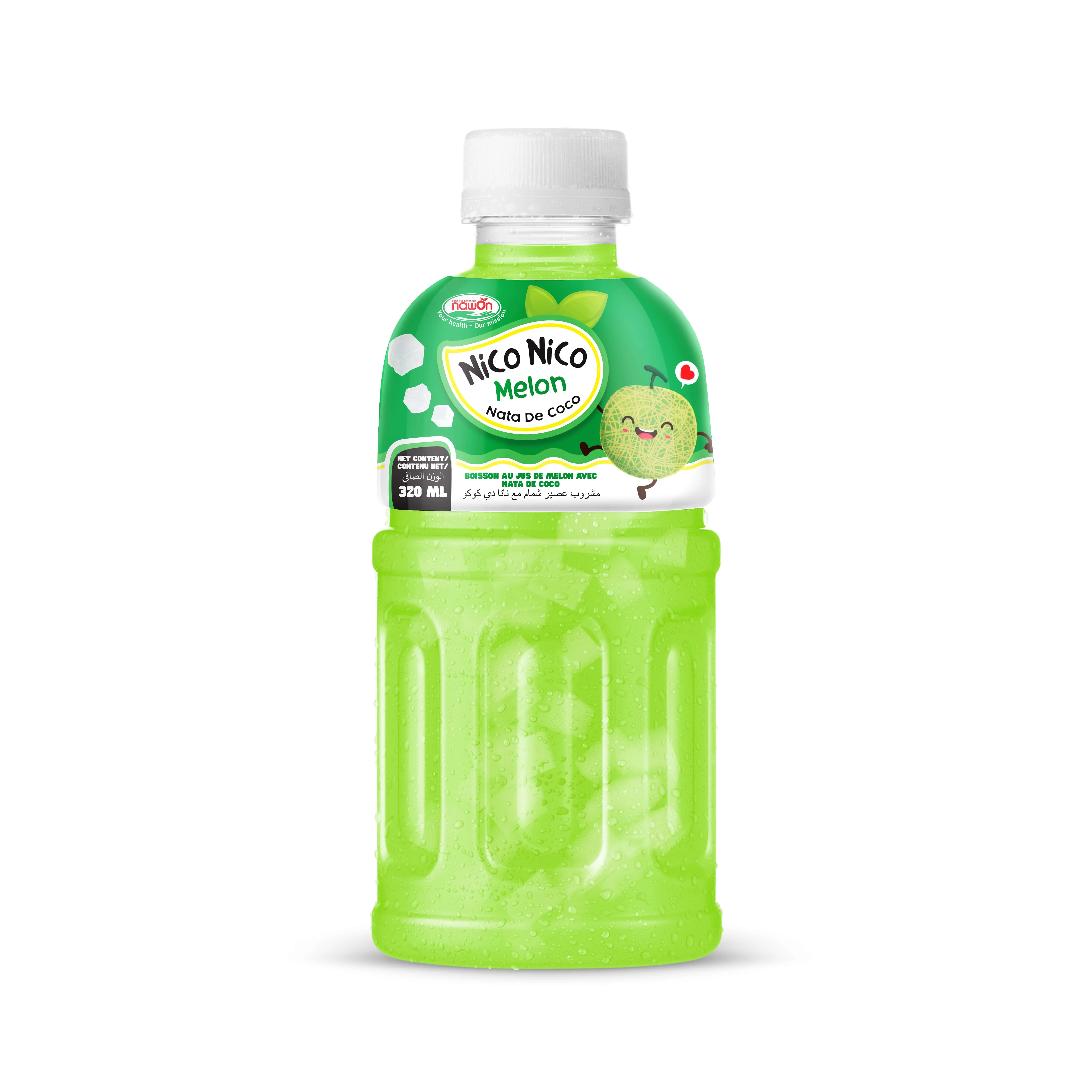 Free Design Label 325ml NAWON Nata De Coco Drink Fruit Juice Nata PET Bottle Bottle Packaging VIETNAM Rani Juice Juice Oem