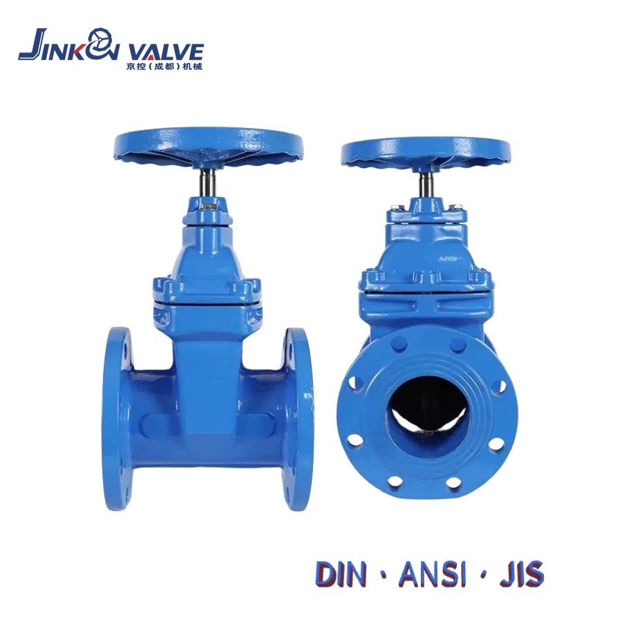 JINKON VALVE Gate Valve NRS Ductile Iron QT450 Flanged Resilient Seated PN16 Soft Seal DN50-DN600 Manual Water Fire Industrial