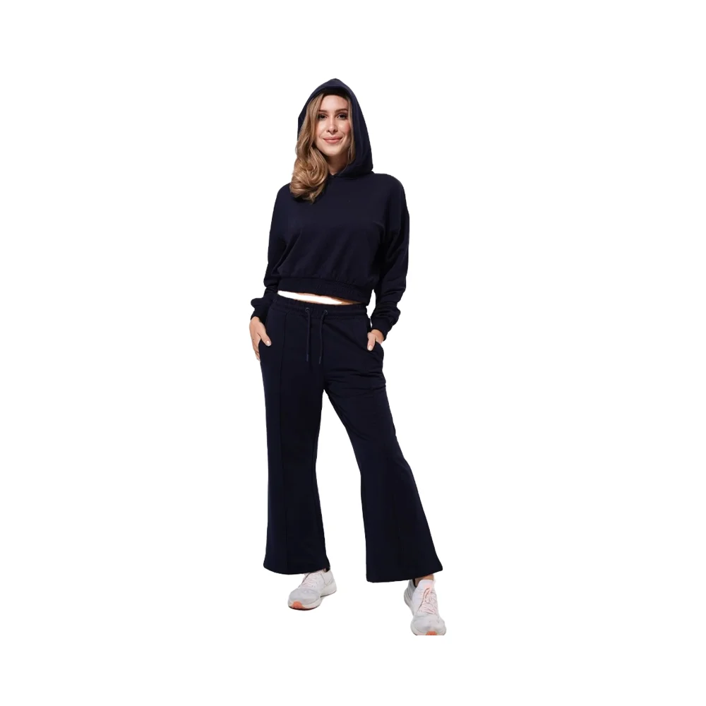 Women's Cotton Fleece Oversize Sweat Suits Wholesale Loose Fit
