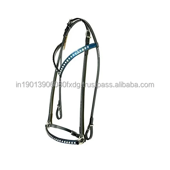 Bridles Black Leather V Shape Horse Black Leather Lightweight White