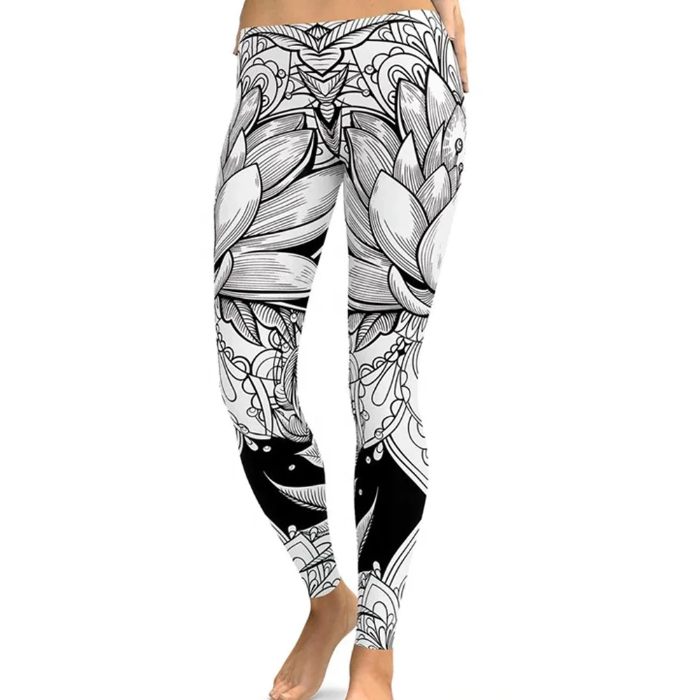 Spandex Printed Design Women Leggings 