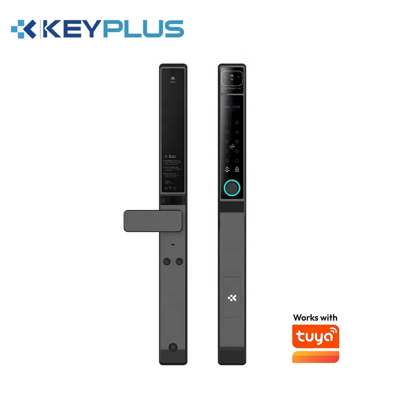 Picture Idea: Automatic 3D Face Recognition Smart Door Lock Slim Digital WiFi