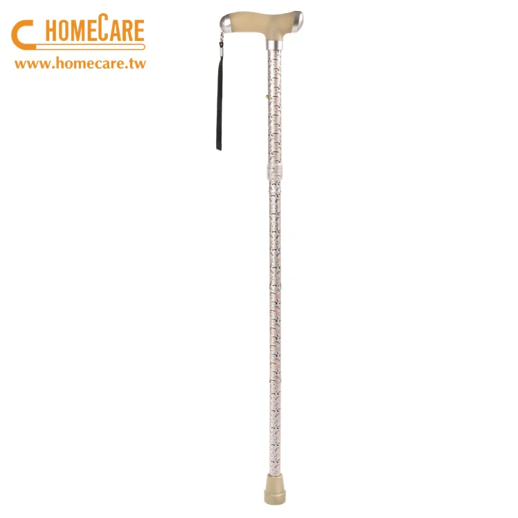 Silicone Handle Foldable Walking Stick with Soft Grip OEM Walking Cane for Outdoor