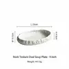 9 inch oval stone rim plate