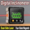 Inclinomètre numérique double laser cadre magnétique à quatre côtés