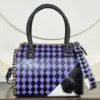 Purple & Black Checkered
