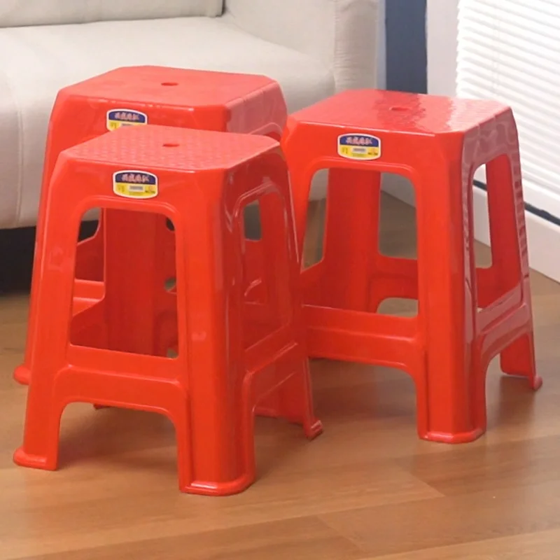 Portable Cheap Indoor Living Room Square Plastic Stool Modern Industrial Plastic Step Stool