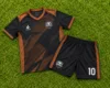 Black with Brown