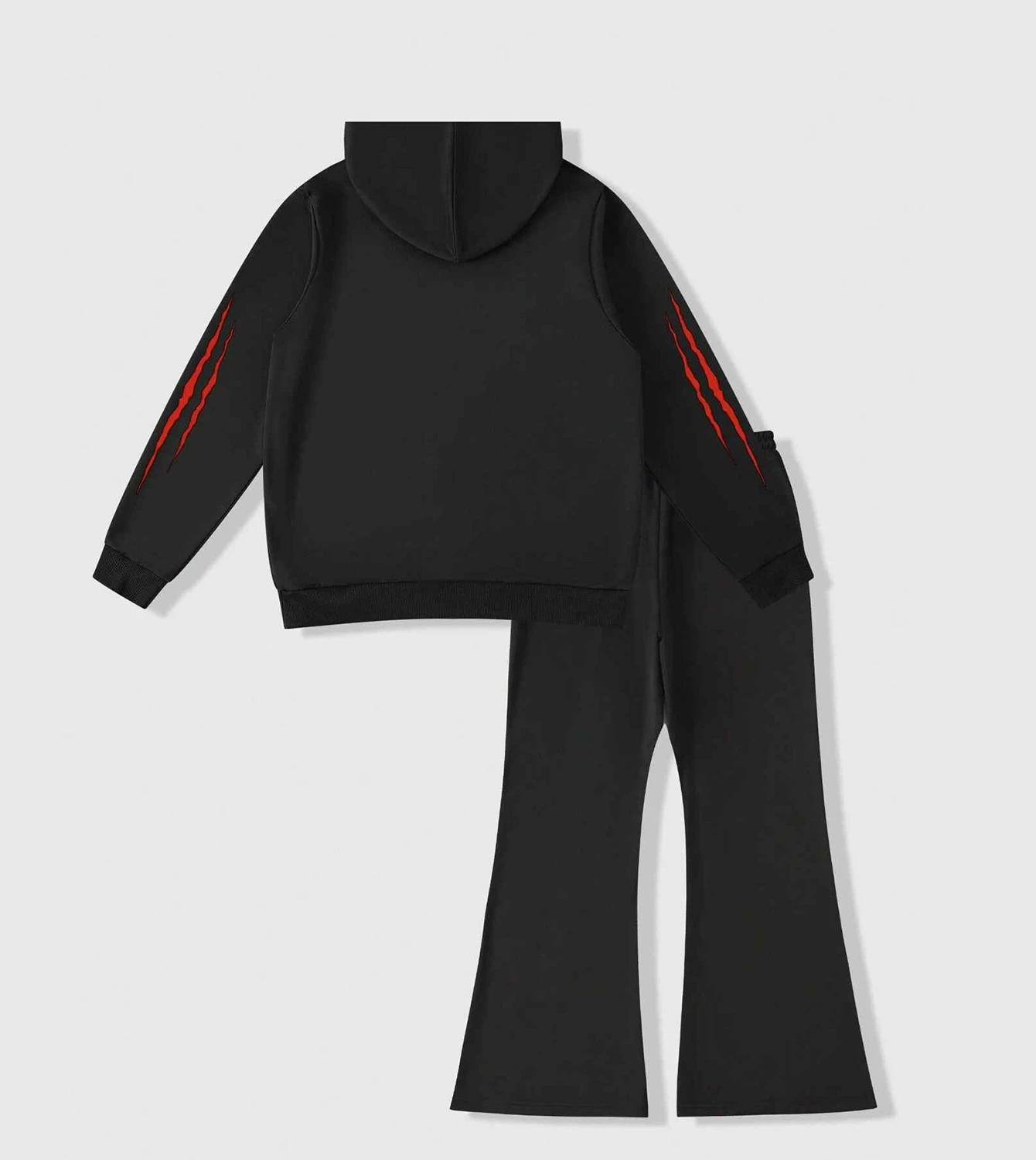 Glory Fully Custom DTG Printing Tracksuit High Quality Casual Slogan & Skull Print Hoodie Long Sleeve & Sweatpants Set for Men's
