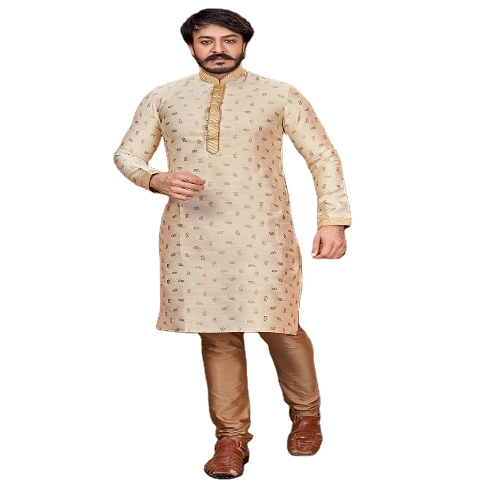 Buy Mens Kurta Pajama,Jaquard Silk 
