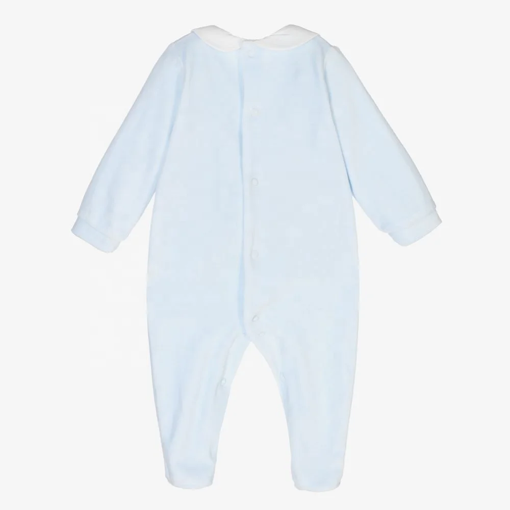 New Design White Cotton Collar Soft Bodysuits Baby Wholesale Clothes