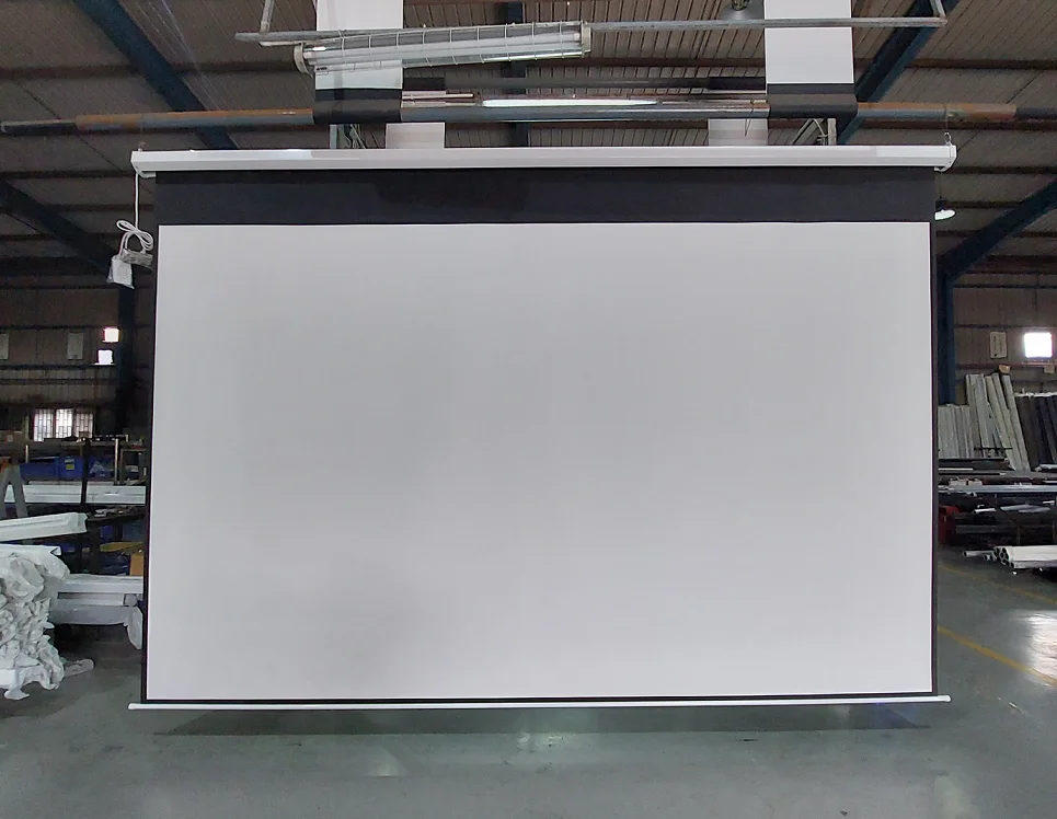 Size Customization 180 Inch 200 Inch 220inch 250inch 300 Inch Wall Home Cinema Electric Motorized Projector Screen