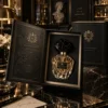 lacquer black and antique champagne
