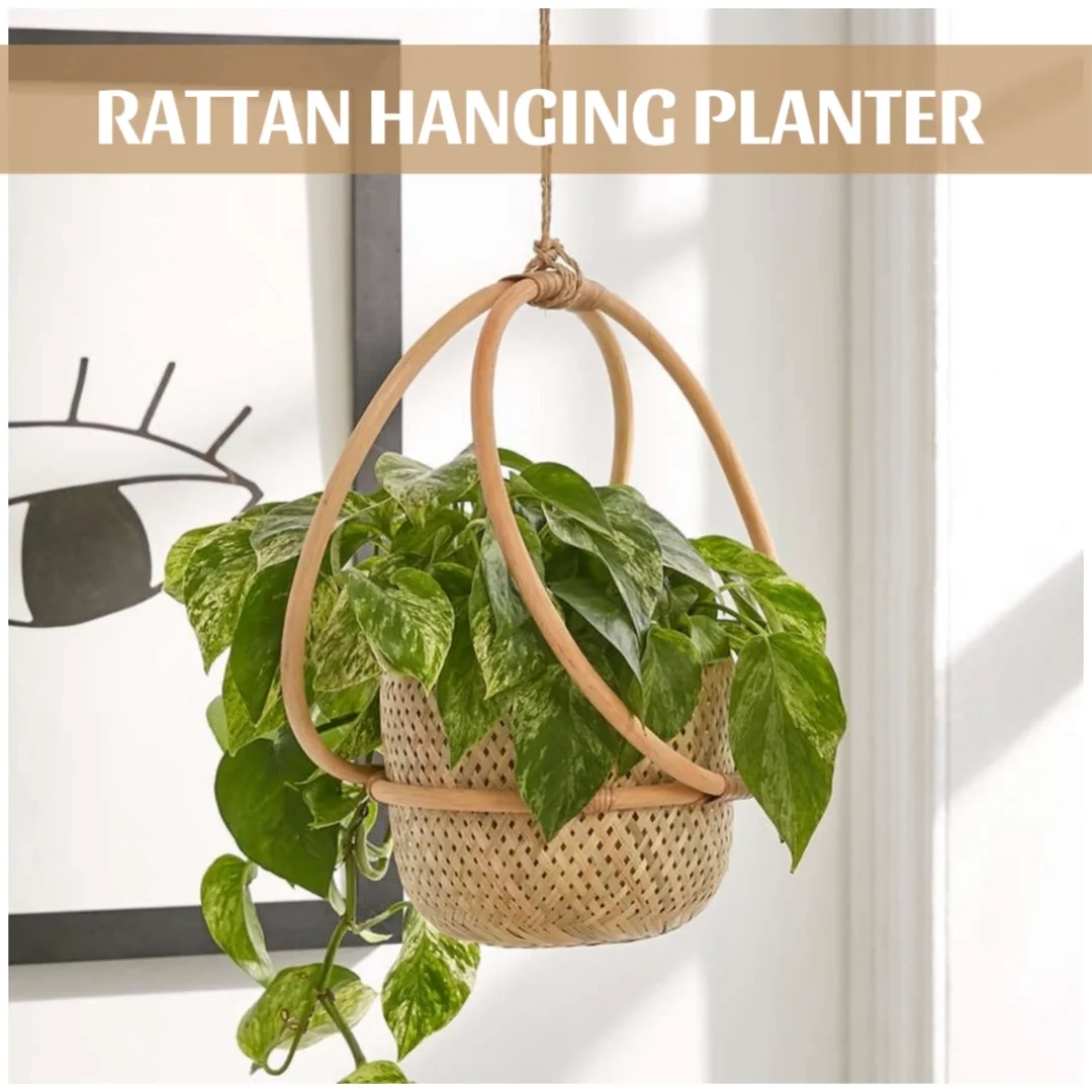 Vietnam Handmade Large Outdoor Planter Pots 100 Natural Rattan Wicker