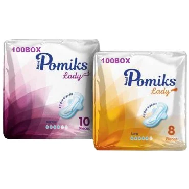 Sanitary Pads Pomiks 10 pieces Folded Normal 24 cm High Quality Best ...