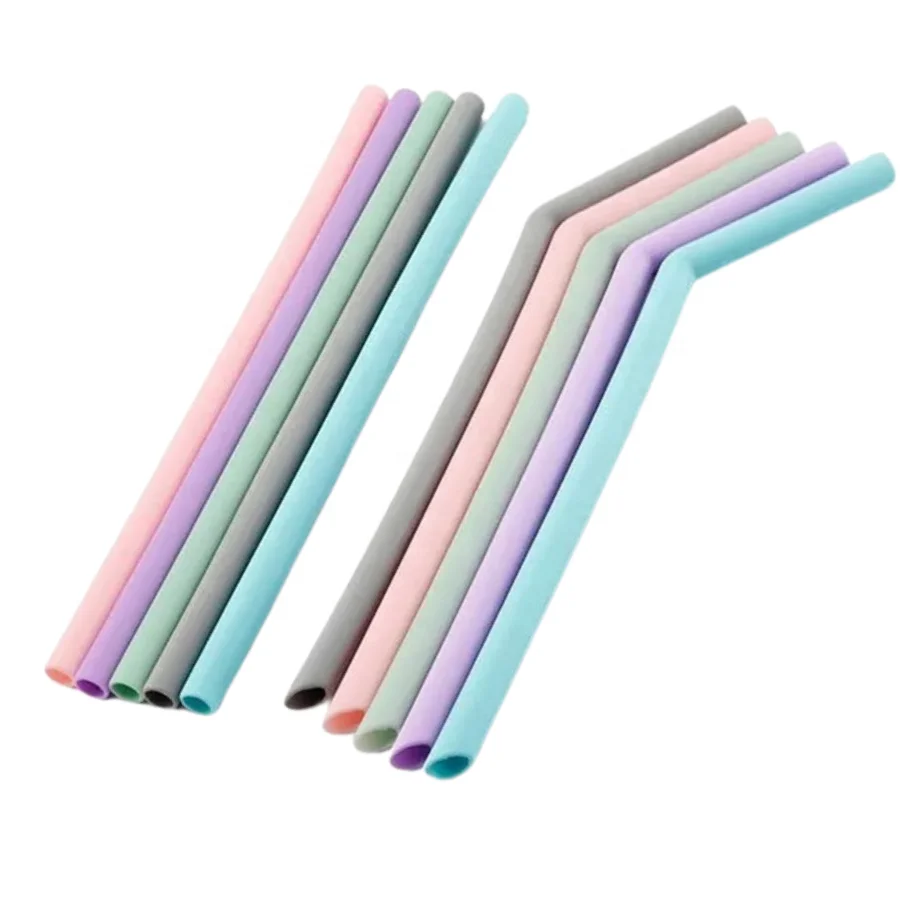 Silicone Straw Flexible Easy to Clean With Various Sizes Custom on Demand With Factory Services