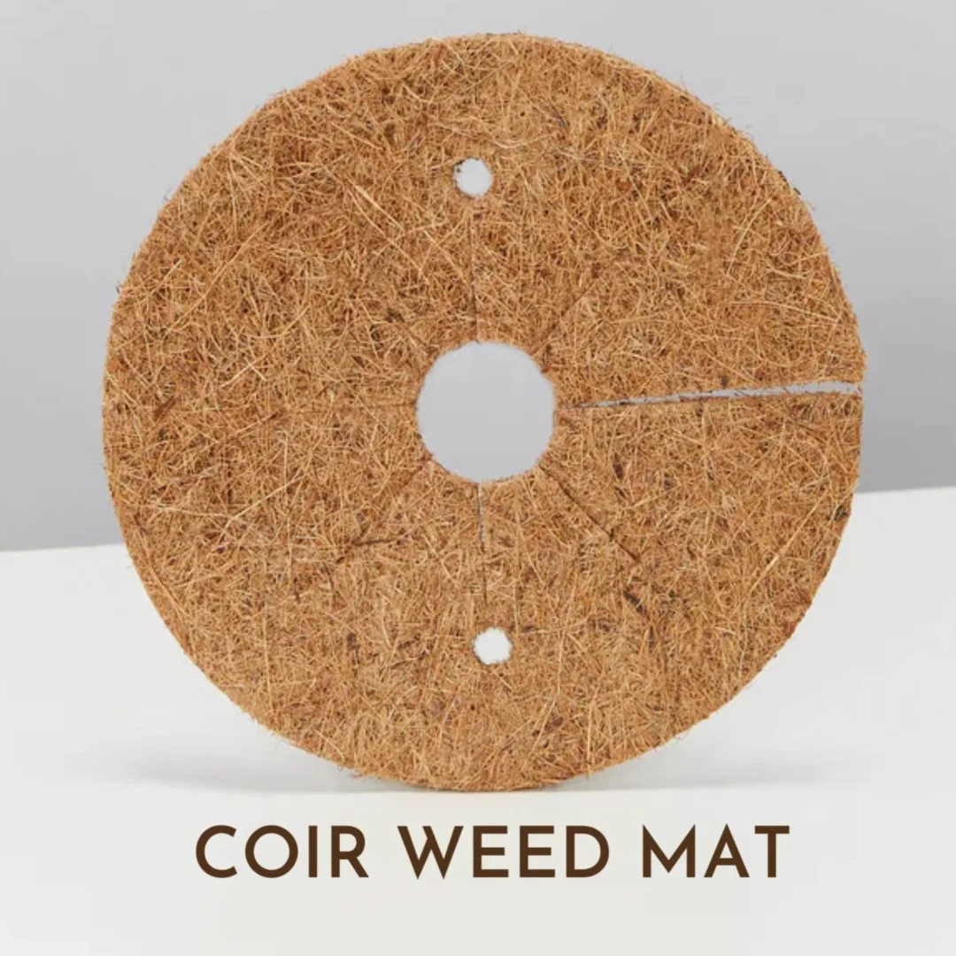 Natural Coconut Coir Fiber Round Mat Tree Protector Rings Weed Control