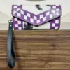 Purple & White Checkered