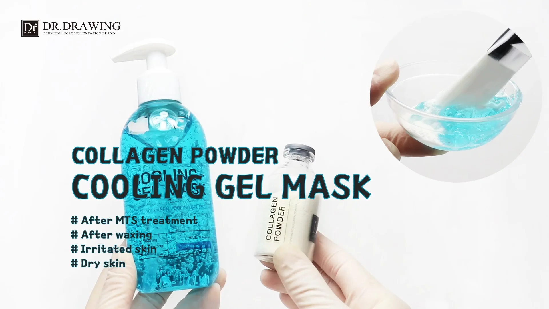 Collagen Facial [new]cooling Gel Kit With Powder Dr.drawing Mask Pack