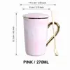 Marble pink 270 MLmug with lid
